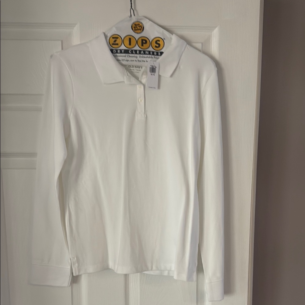 Old Navy White Polo Shirt